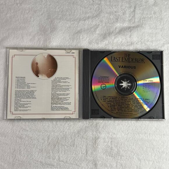 The Last Emperor Soundtrack CD (1987) Ryuichi Sakamoto David Byrne Virgin UK - Picture 4 of 7